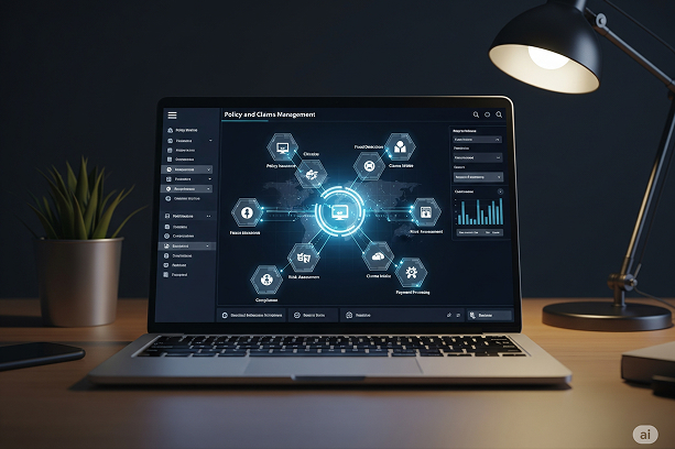 Digital policy and claims management system dashboard